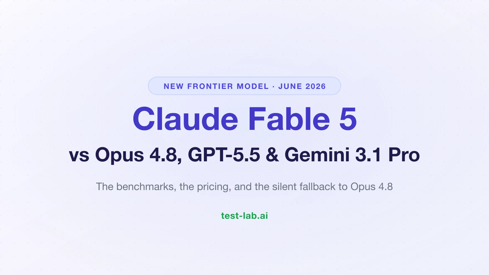 Claude Fable 5 vs Opus 4.8 vs GPT-5.5 vs Gemini 3.1 Pro: How Big Is Anthropic's Mythos-Class Jump?